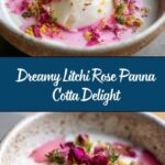 Litchi Rose Panna Cotta Recipe