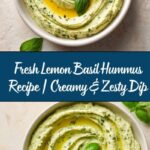 Lemon Basil Hummus Recipe