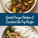 Ponzu Zucchini Stir Fry with Chicken Recipe