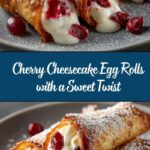 Cherry Cheesecake Egg Rolls Recipe