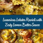 Lobster Ravioli and Lobster in a Zesty Lemon Butter Sauce Recipe