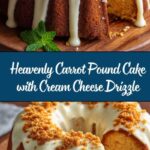Carrot Pound Cake with Cream Cheese Glaze Recipe