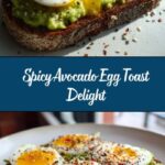 Smashed Avocado Egg Toast with Chili Flakes Recipe