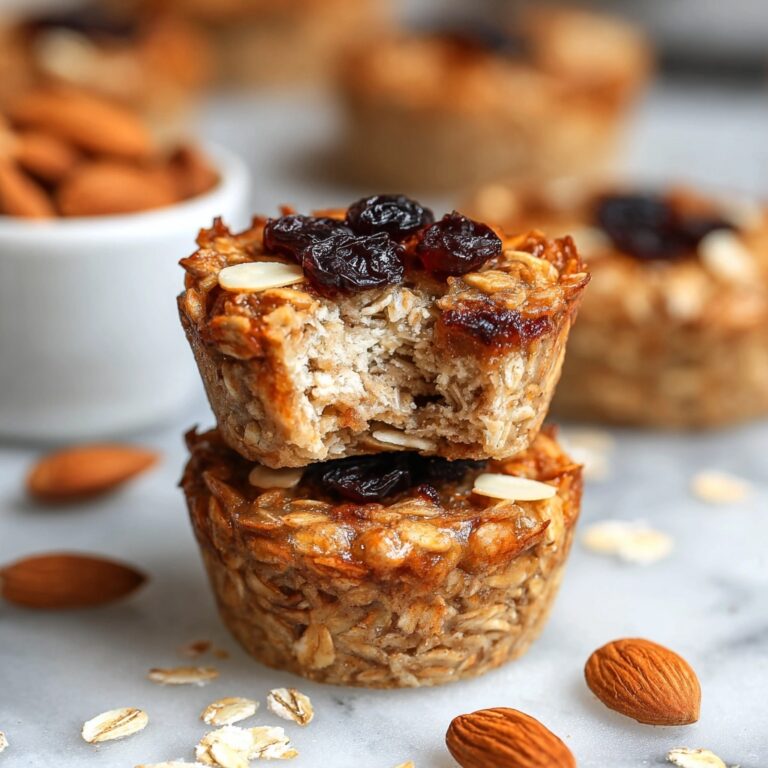 Cherry Almond Baked Oatmeal Cups Recipe