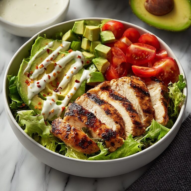 Grilled Chicken & Avocado Salad Bowl Recipe
