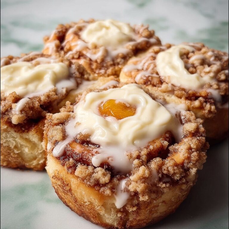 Peach Cobbler Cinnamon Rolls Recipe