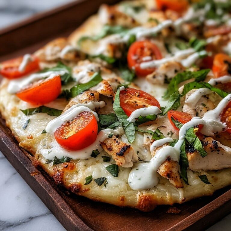 Mediterranean Tzatziki Chicken Naan Pizza Recipe