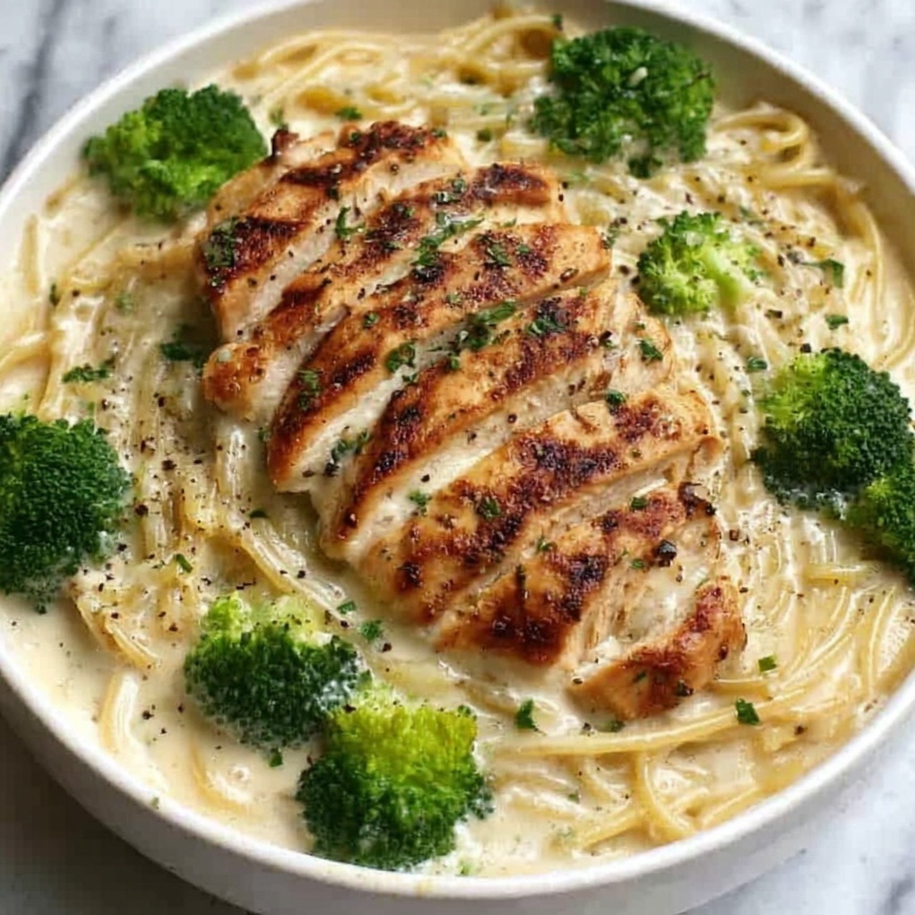 Skinny Chicken Broccoli Alfredo Recipe - Recipe Image
