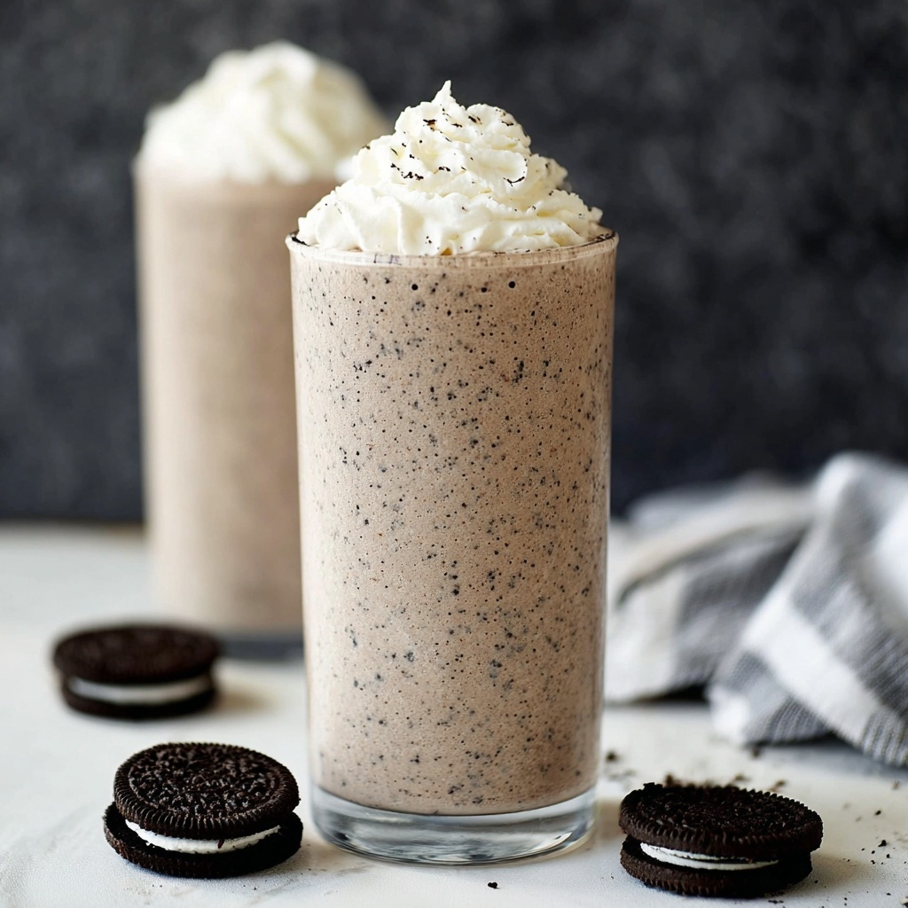 Skinny Oreo Chocolate Milkshakes Recipe - Recipe Image