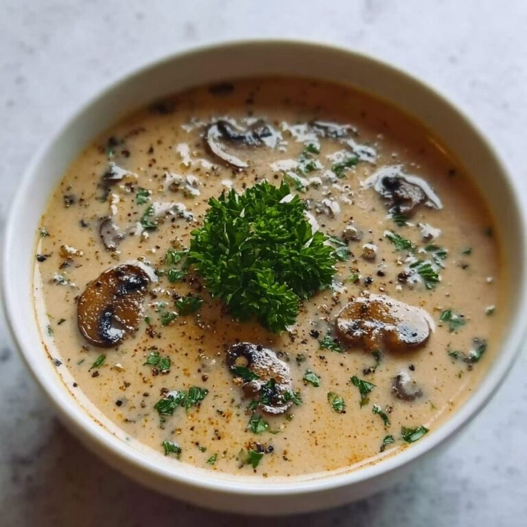 Decadent Creamy Mushroom Soup Recipe