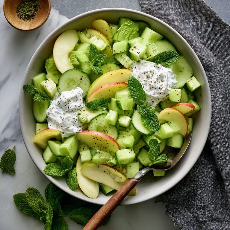 Apple Cucumber Salad with Lemon Honey Dressing Recipe