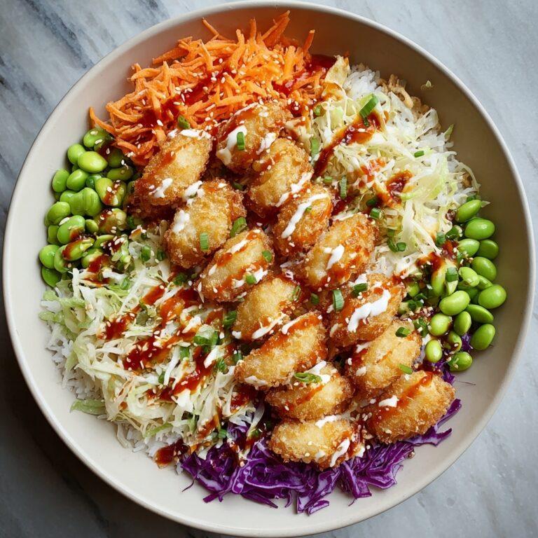 Bang Bang Chicken Bowl with Creamy Sauce and Crispy Toppings Recipe