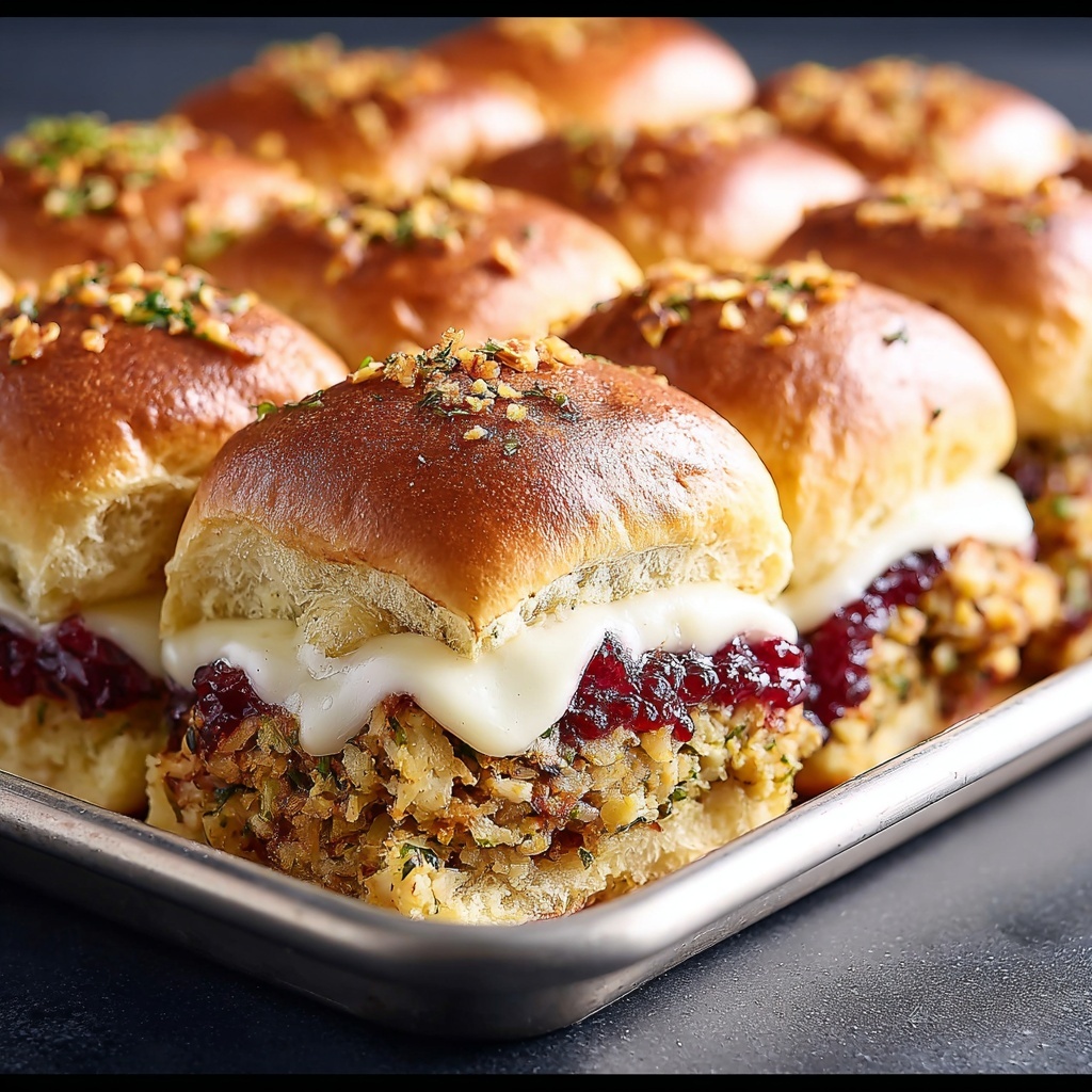 Turkey Cranberry Sliders Recipe - Recipe Image