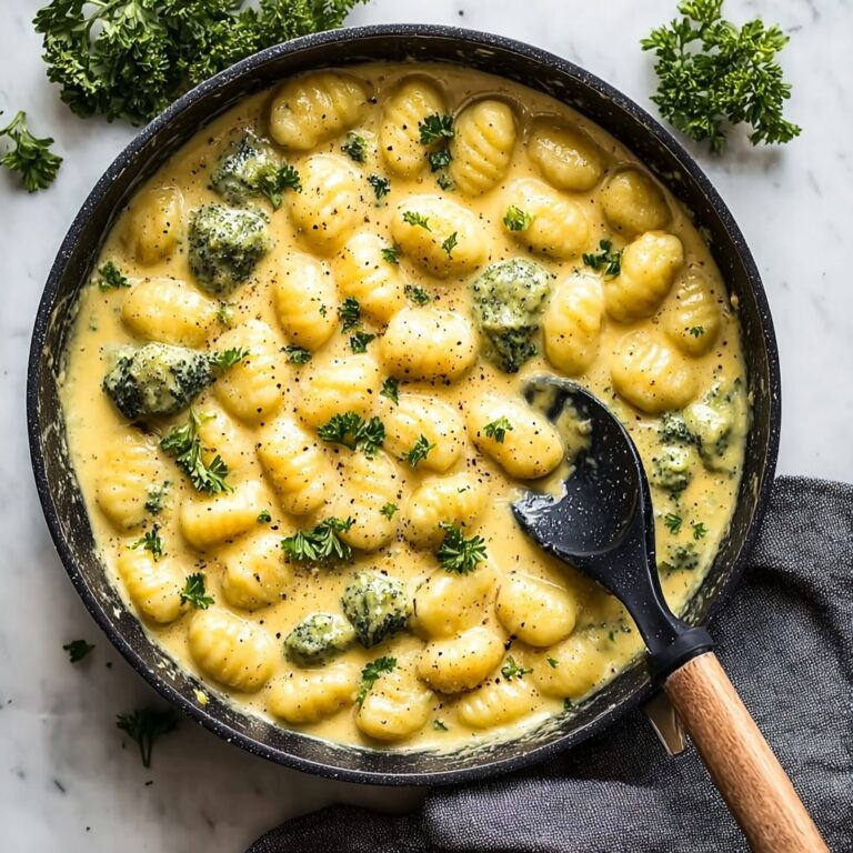 Creamy Lemon Pesto Gnocchi with Broccoli Recipe