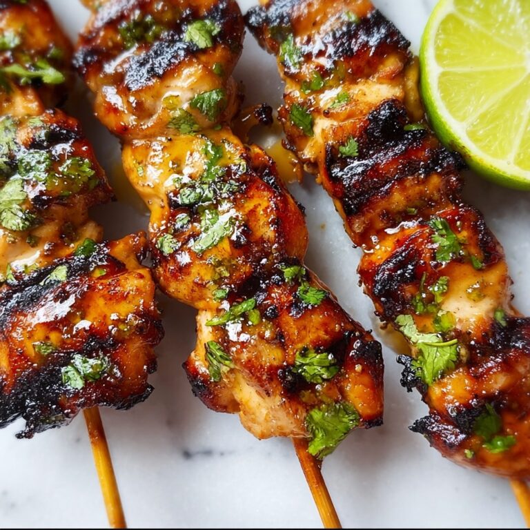 Sizzling Honey Lime Chicken Skewers Recipe