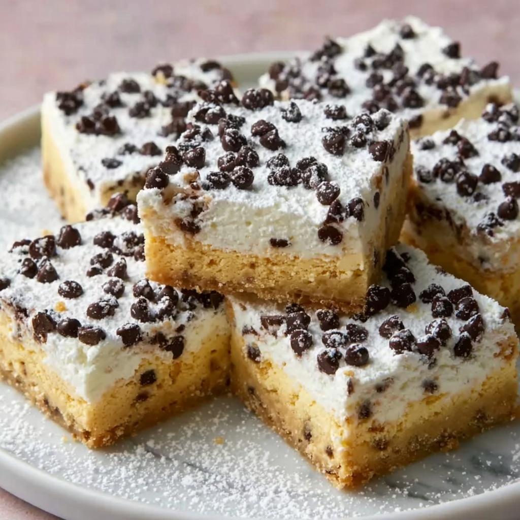 Cannoli Cheesecake Bars Recipe - Recipe Image