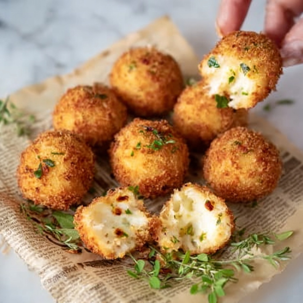 Baked Goat Cheese Balls with Hot Honey and Fresh Herbs Recipe - Recipe Image