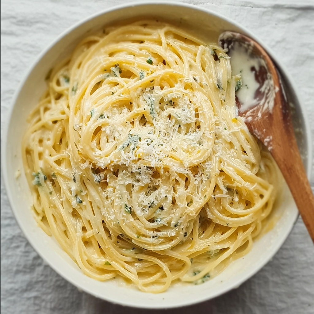 Lemon Garlic Butter Pasta Recipe - Recipe Image