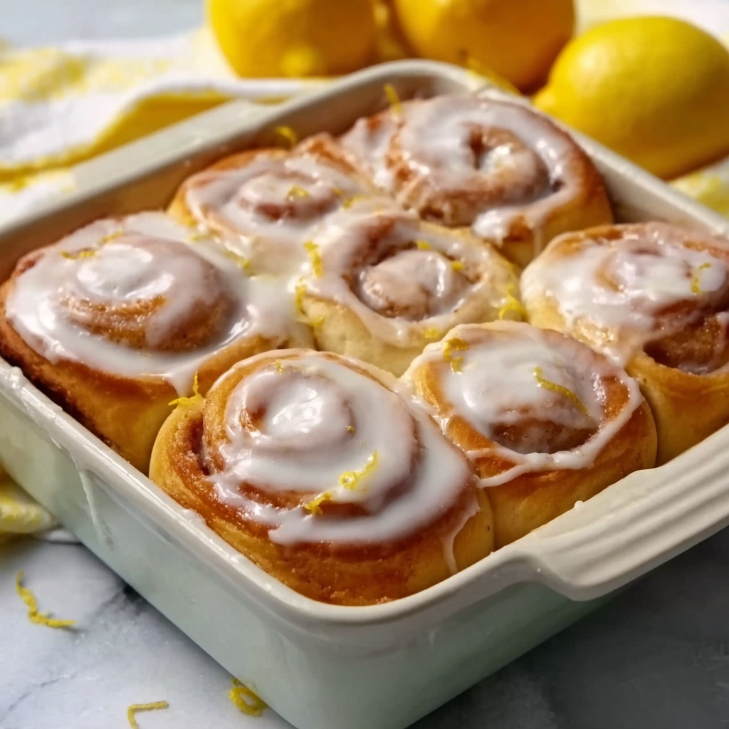 Lemon Rolls with Lemon Glaze Recipe - Recipe Image