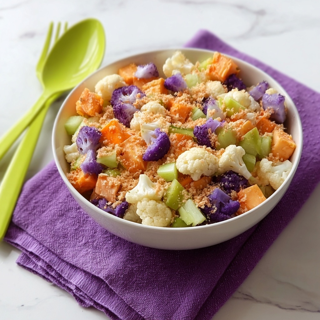Cauliflower Cashew Confetti Salad: A Colorful Vegan Feast Recipe - Recipe Image