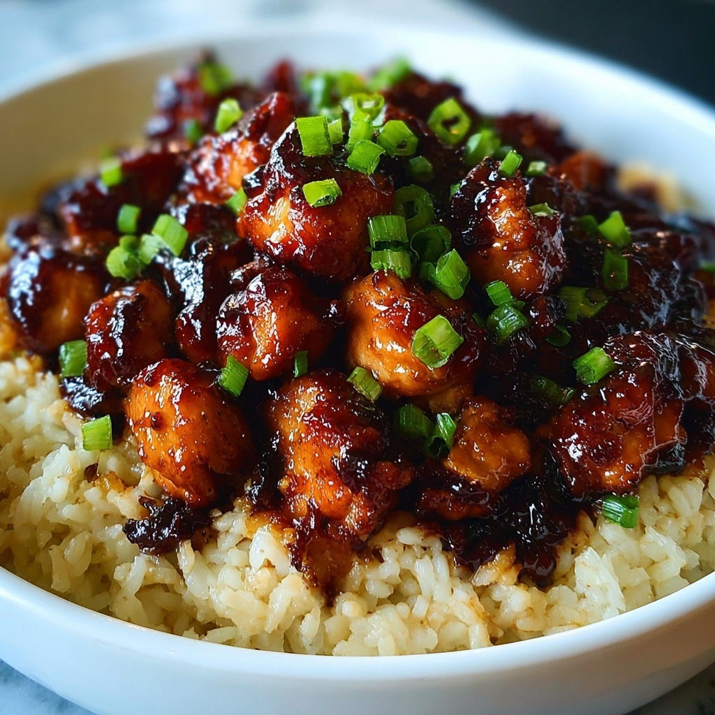 Honey BBQ Chicken Rice Recipe - Recipe Image
