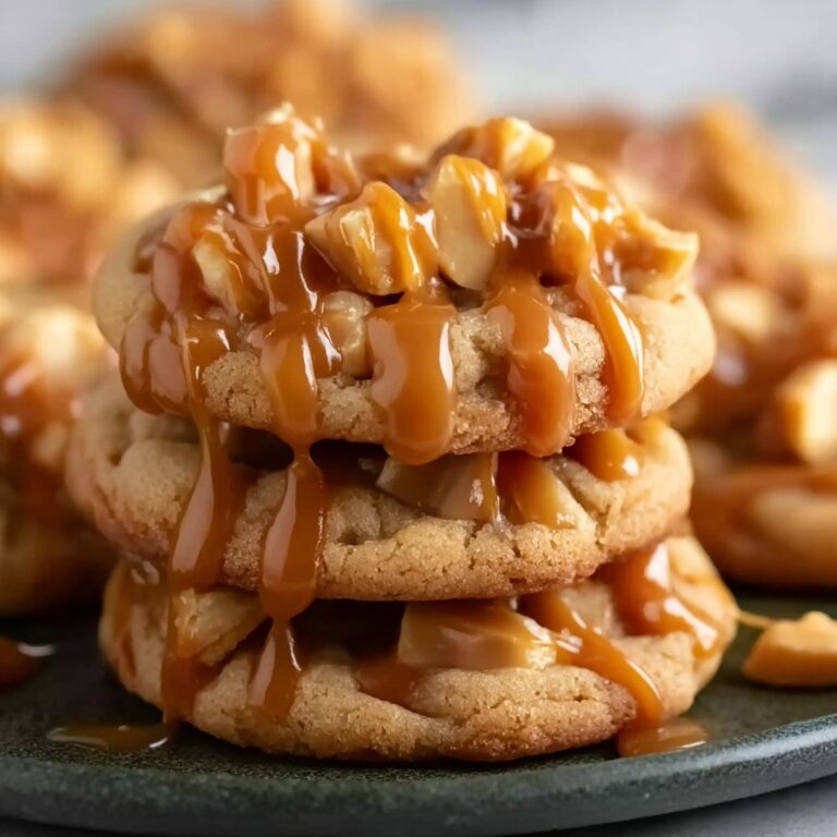 Caramel-Drizzled Apple Cinnamon Cookies Recipe