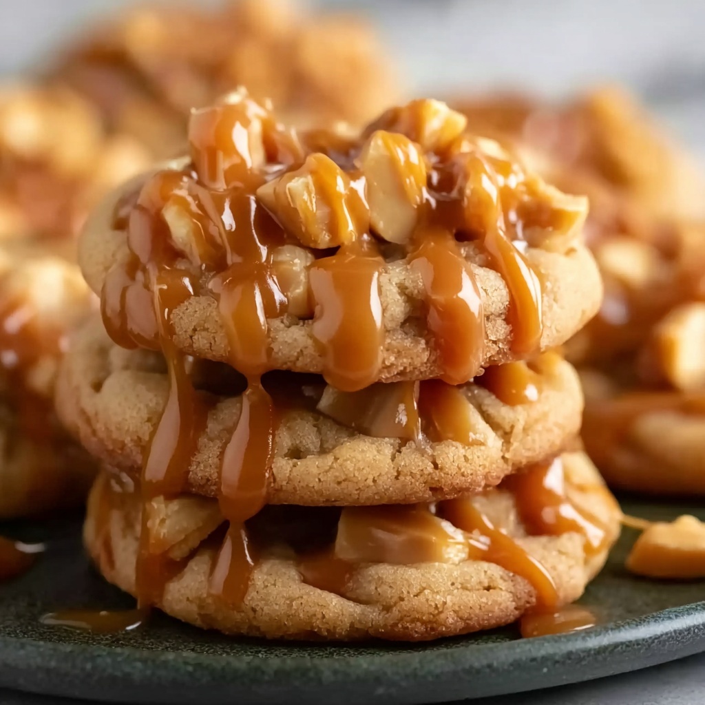 Caramel-Drizzled Apple Cinnamon Cookies Recipe - Recipe Image