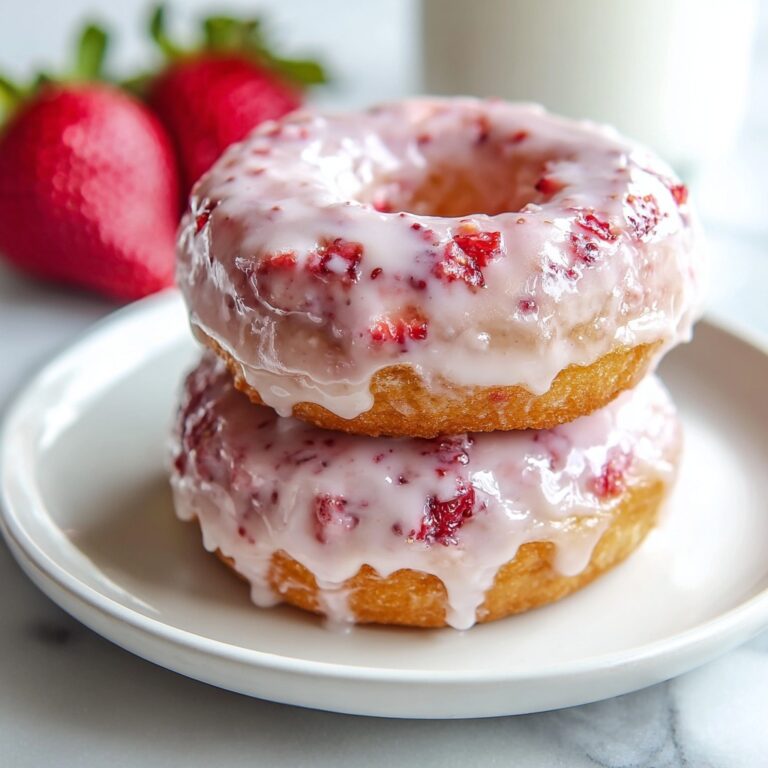 Strawberry Cake Donuts Recipe