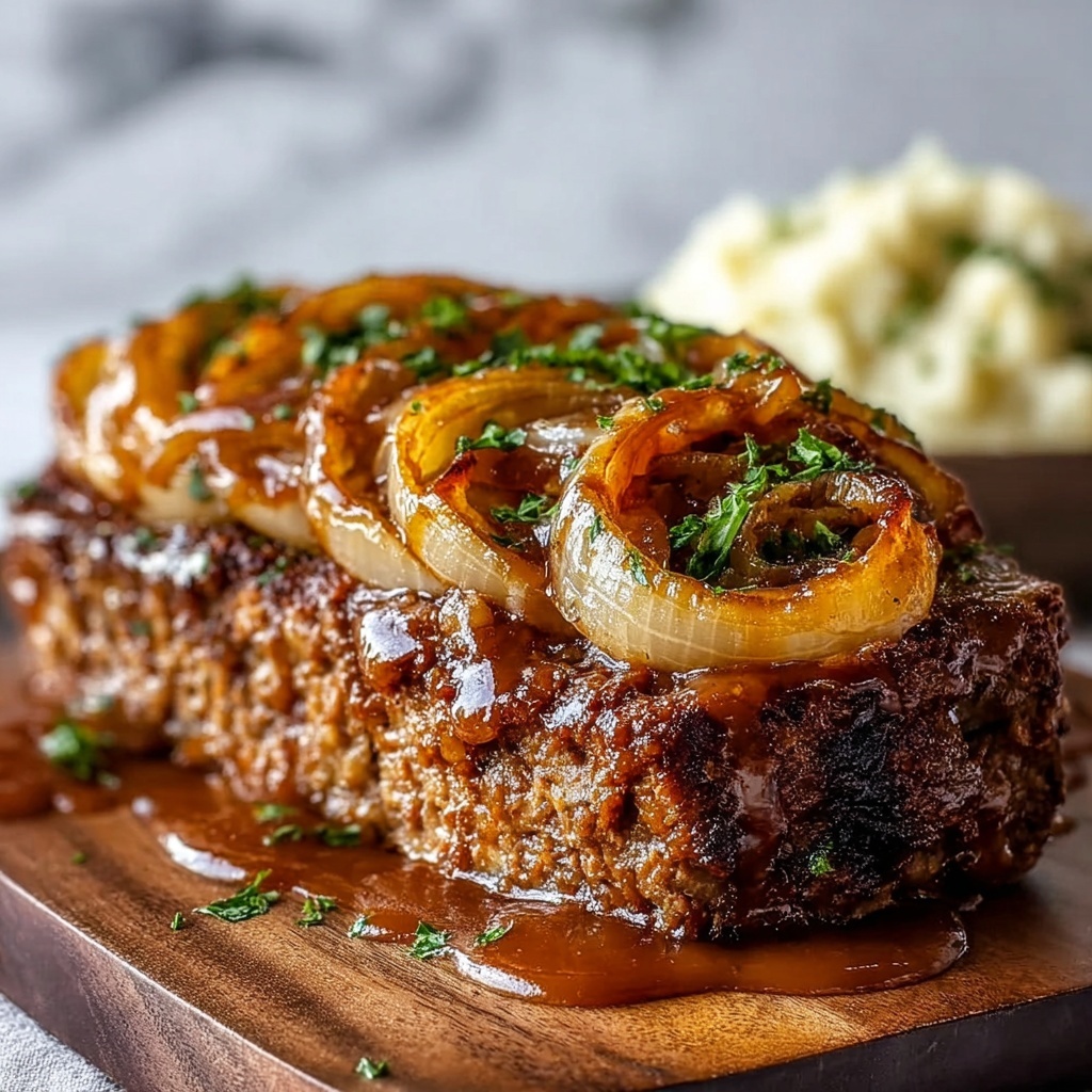 French Onions Meatloaf: A Delectable Comfort Dish! Recipe - Recipe Image