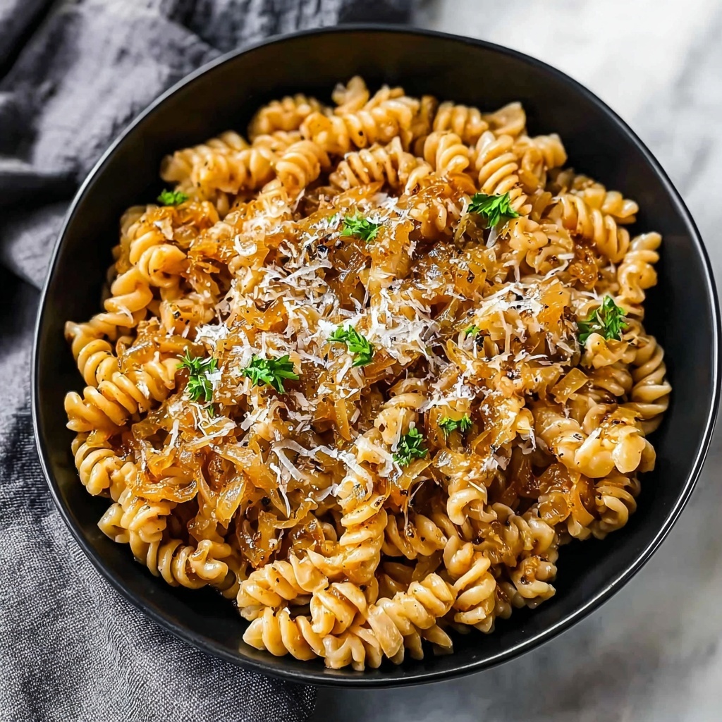One Pot French Onion Pasta: Easy, Creamy Recipe Inside! Recipe - Recipe Image