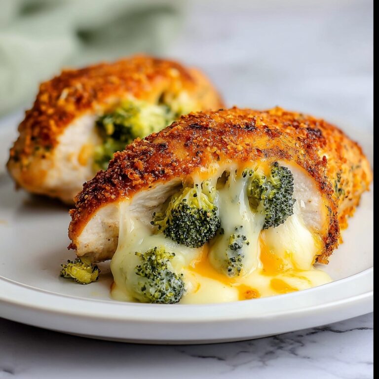 Broccoli Cheddar Stuffed Chicken Breast Recipe