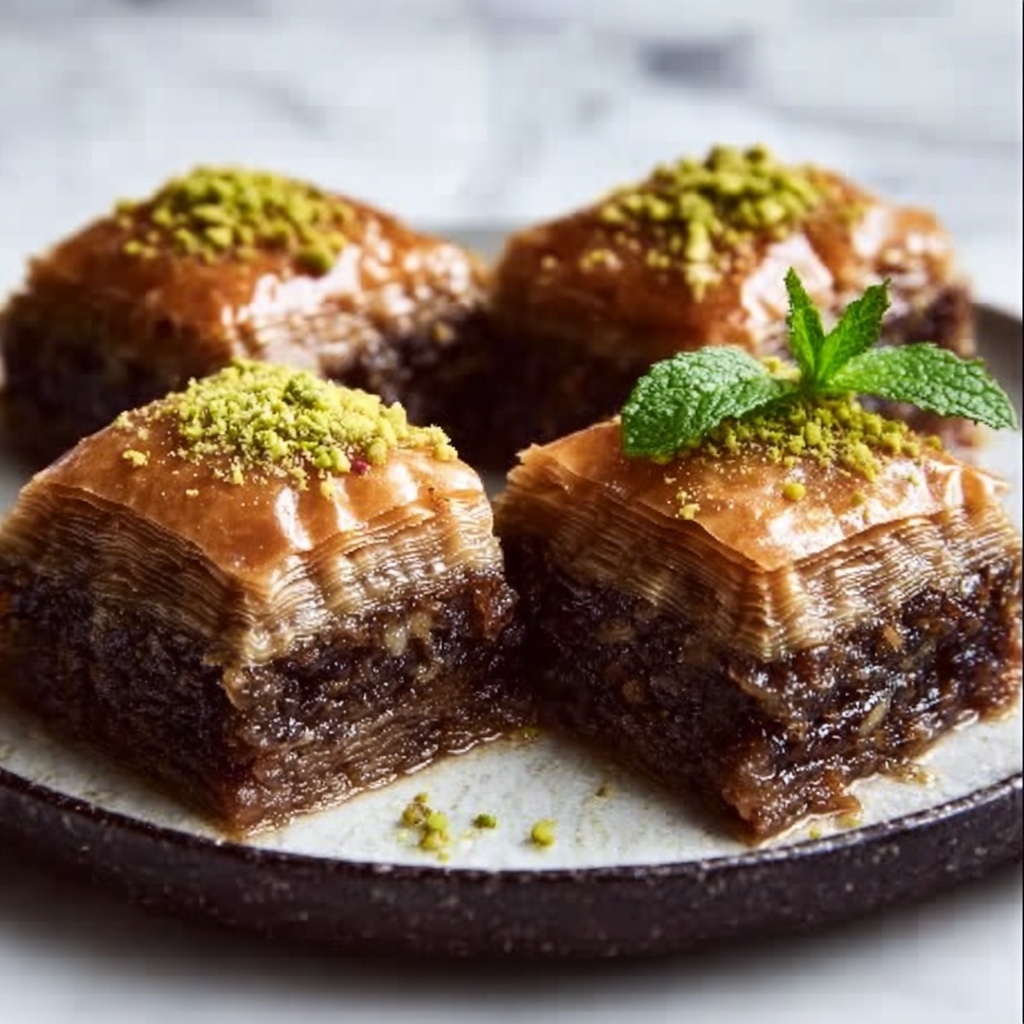 Chocolate Baklava with Parmida Chocolate Spread Recipe - Recipe Image