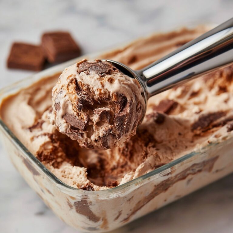 No Churn Chocolate Brownie Ice Cream Recipe