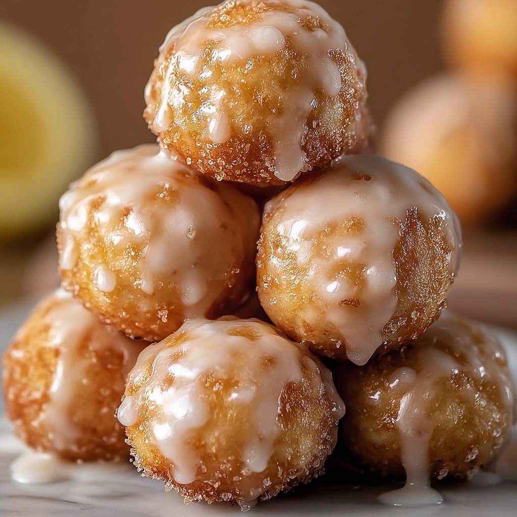 Cinnamon-Glazed Apple Fritter Bites Recipe - Recipe Image