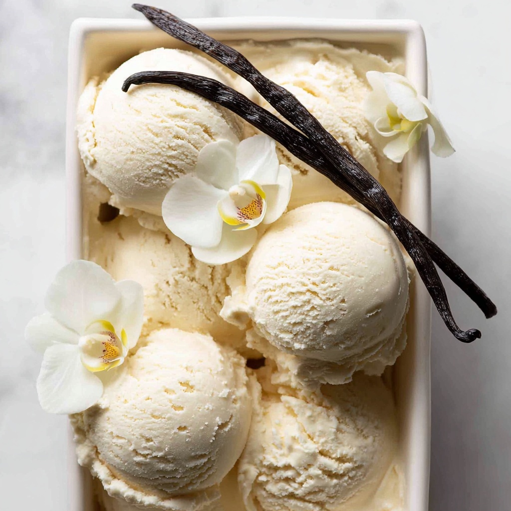 Creamy Vegan Vanilla Ice Cream (Nut Free & Gluten-Free) Recipe - Recipe Image