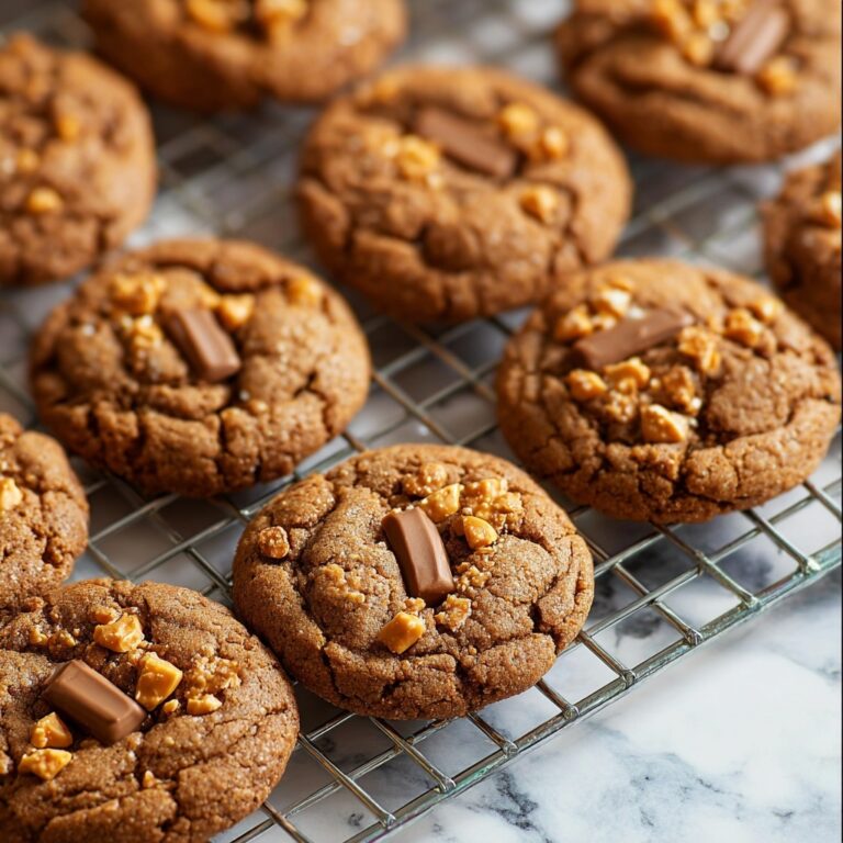 Thick and Chewy Peanut Butter Butterfinger Cookies Recipe