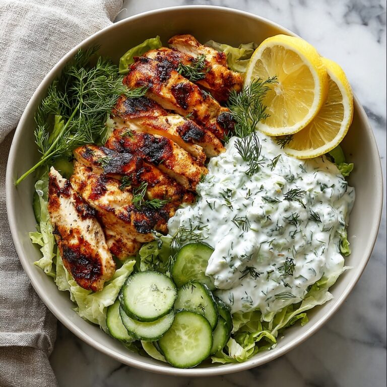 Chicken Tzatziki Bowls: Mediterranean Bliss Recipe
