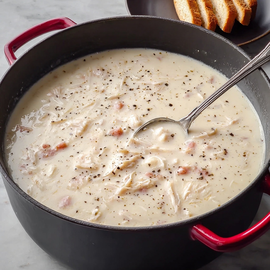 Creamy Chicken Cordon Bleu Soup Recipe - Recipe Image