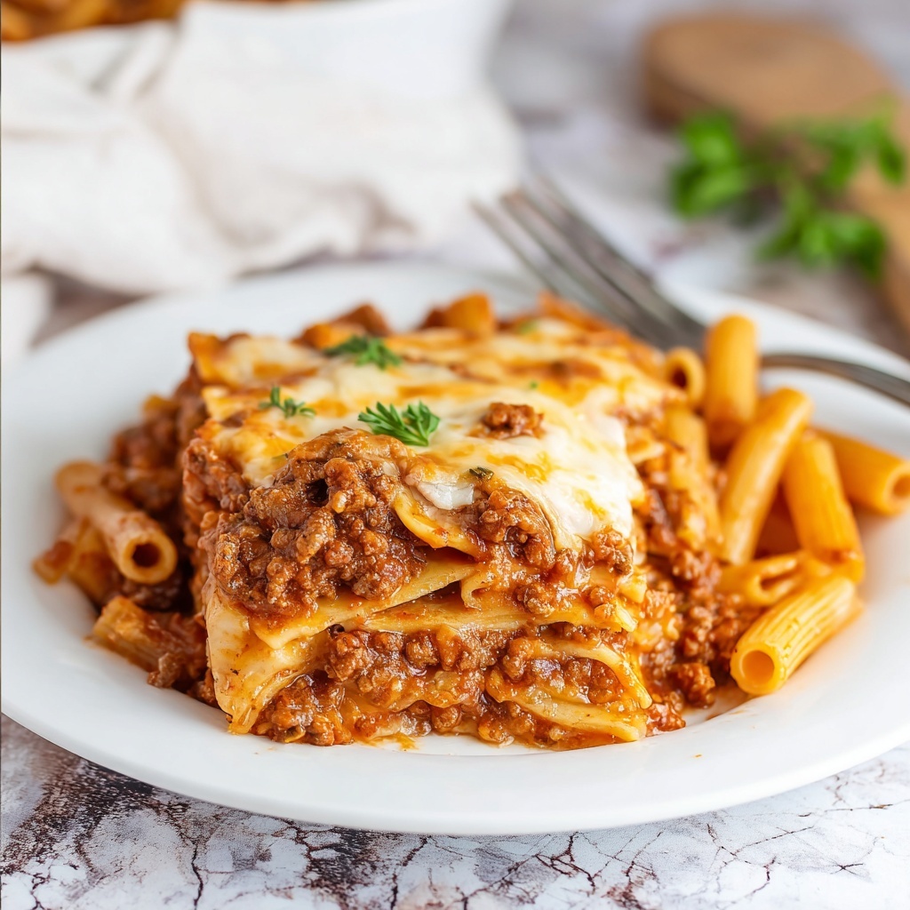 Beef Pasta in Tomato Sauce Recipe - Recipe Image