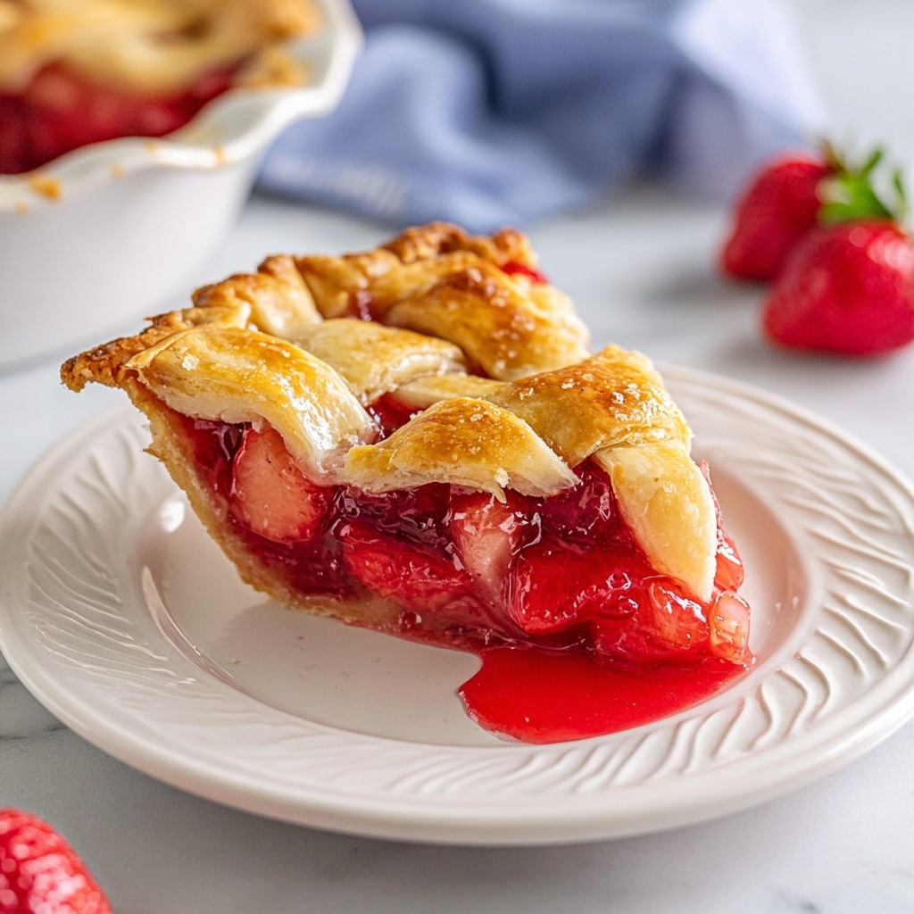 Strawberry Rhubarb Pie Recipe - Recipe Image