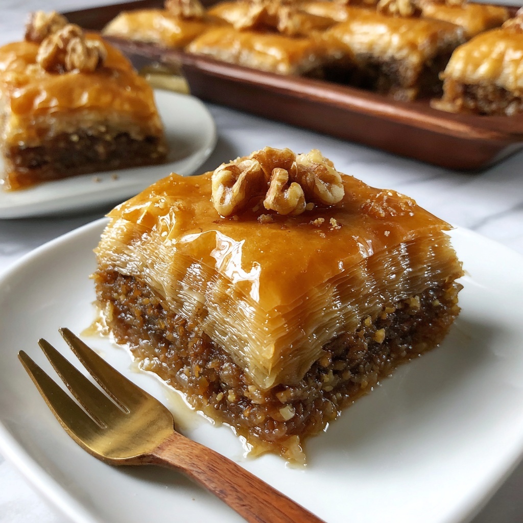 Homemade Baklava Recipe - Recipe Image