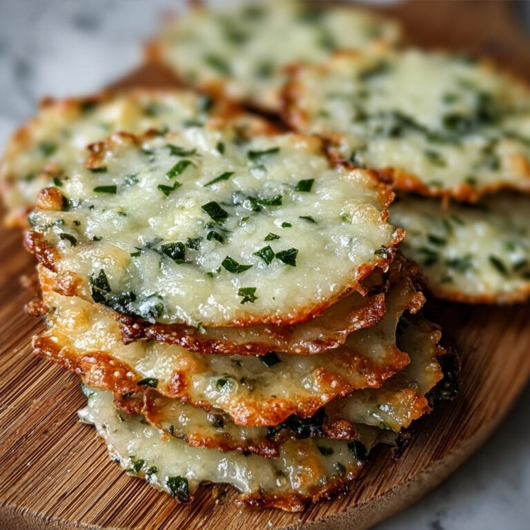 Spinach Dip Cheese Crisps Recipe