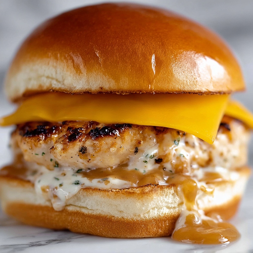 Smash Chicken Burger With Cheddar, Bacon, and Spicy Mayo Recipe - Recipe Image