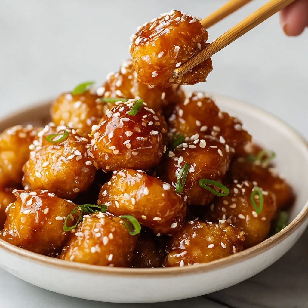 Crispy Chinese Honey Garlic Chicken Recipe - Recipe Image