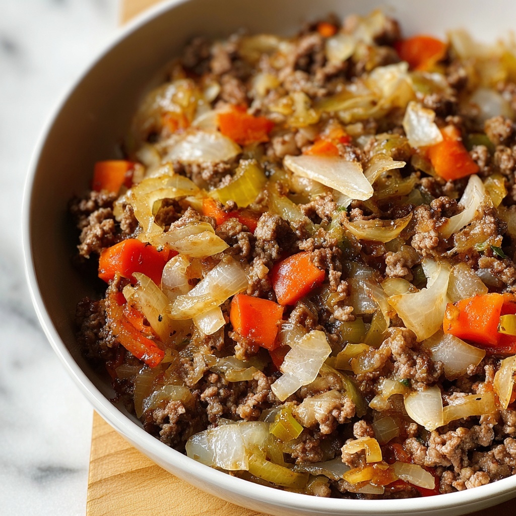 Cabbage and Ground Beef Skillet Recipe - Recipe Image