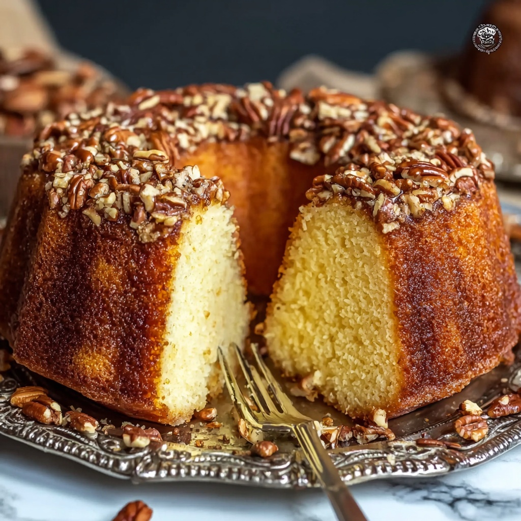Butter Pecan Pound Cake Recipe - Recipe Image