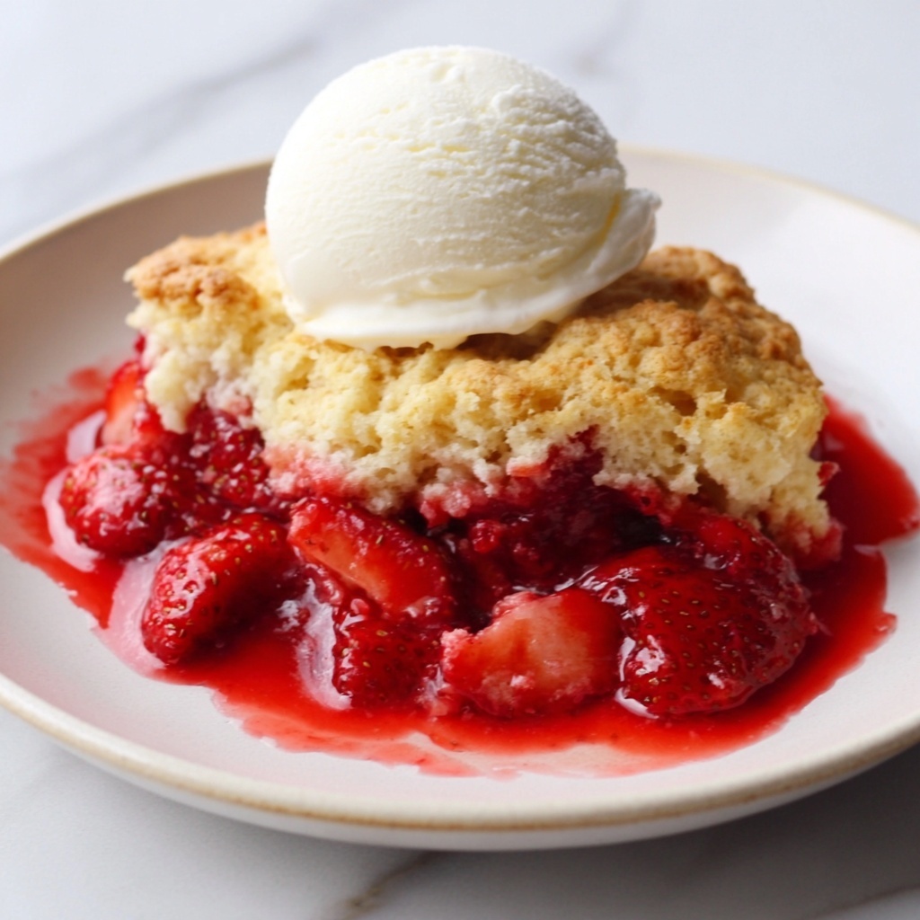 Strawberry Cobbler Recipe - Recipe Image