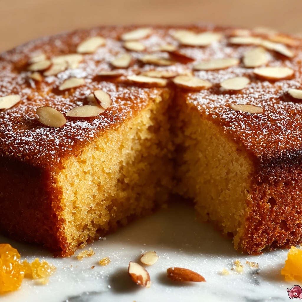 Orange Semolina Cake Recipe - Recipe Image