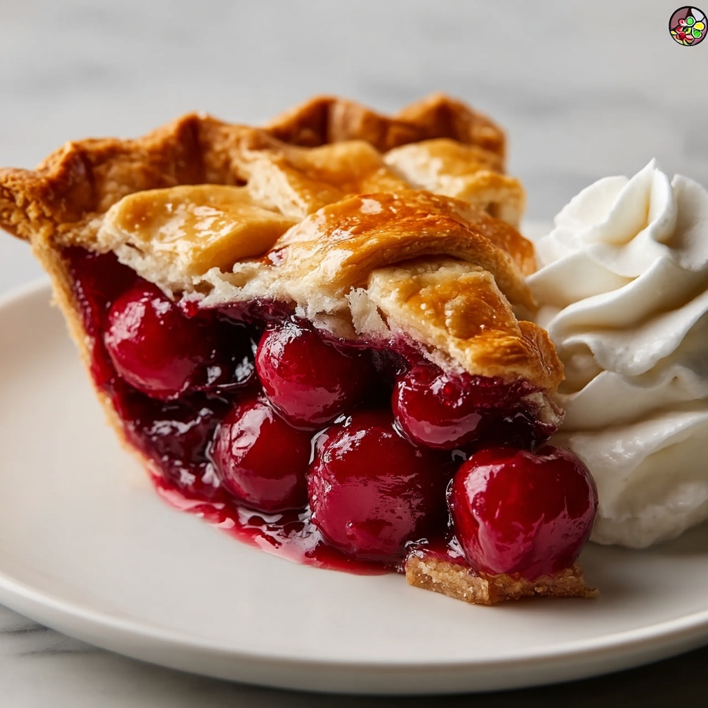 Easy Canned Cherry Pie Recipe - Recipe Image