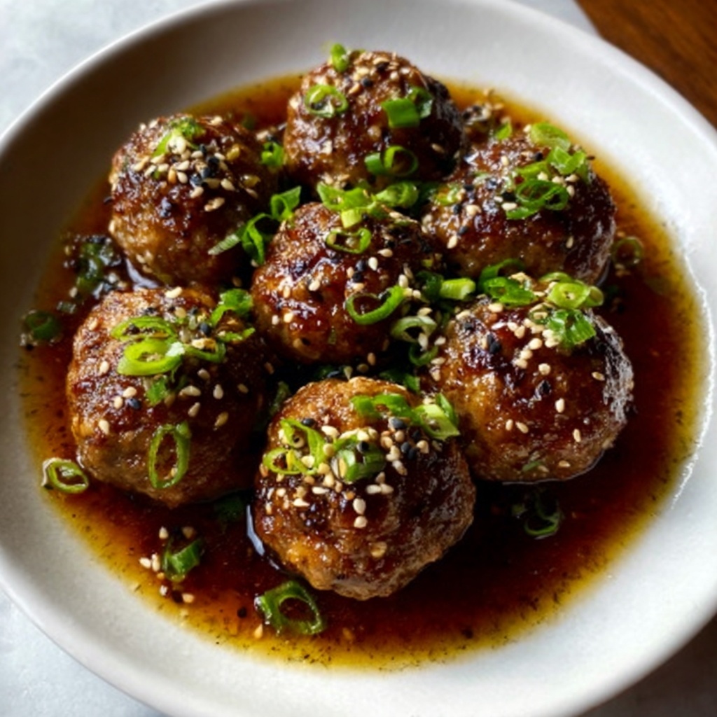 Honey Garlic Meatballs Recipe - Recipe Image